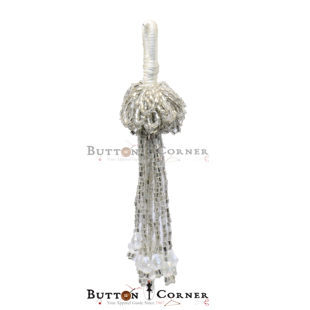 Fancy Glass Beads Crystal Tassel