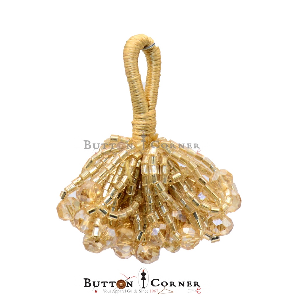 Fancy Glass Beads Crystal Tassel