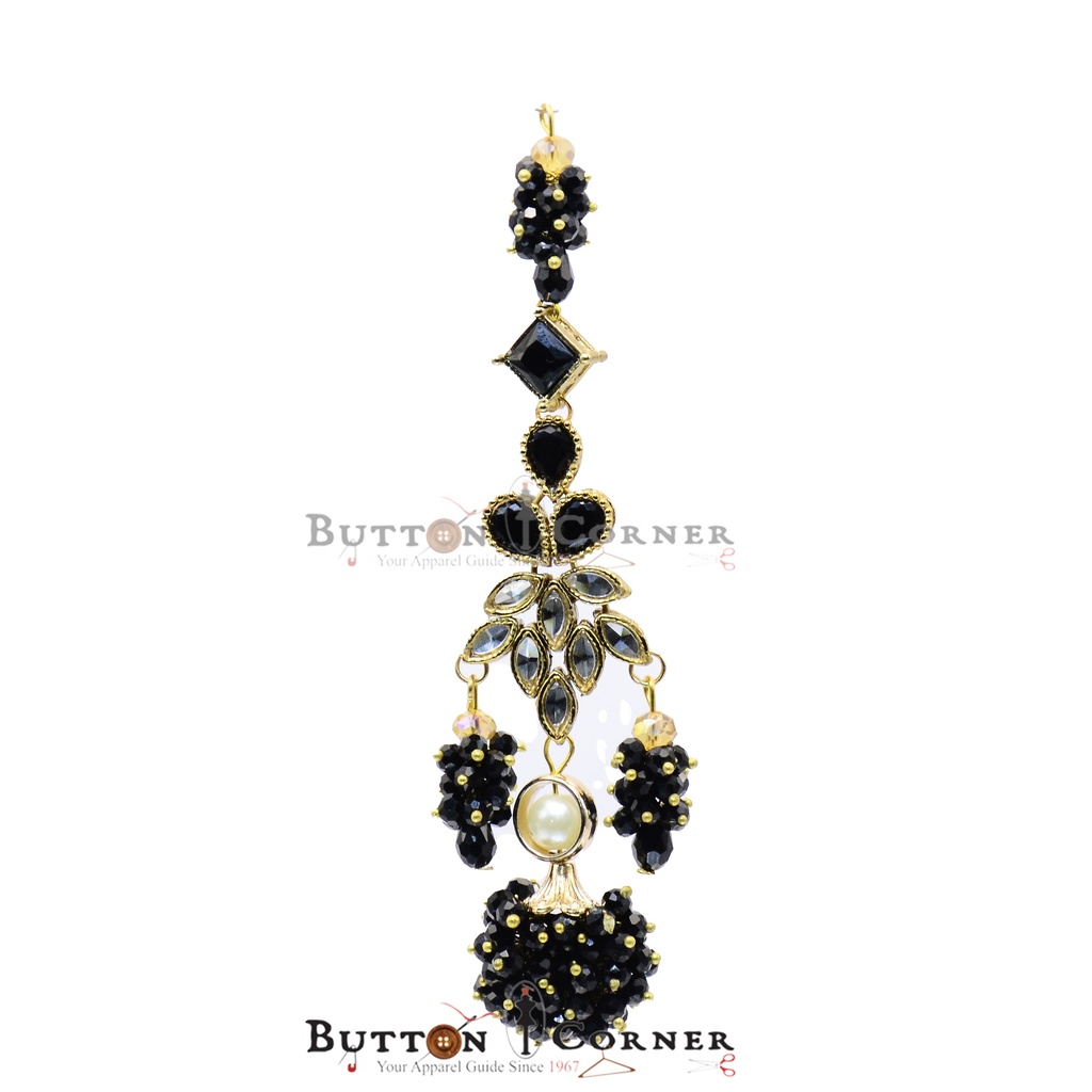 Fancy Pearl & Crystal Tassel