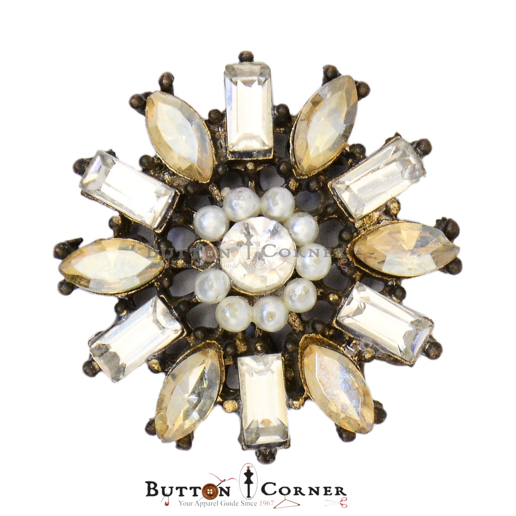 Sunflower Shape Fancy Button