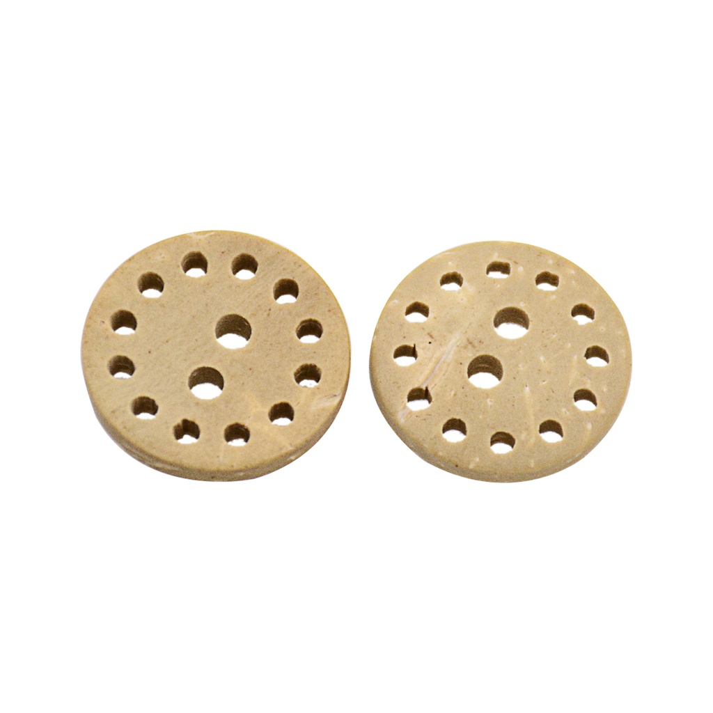 Pierced Around The Edge Coconut Button