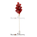 Covered Shape Crystals Lapel Pin