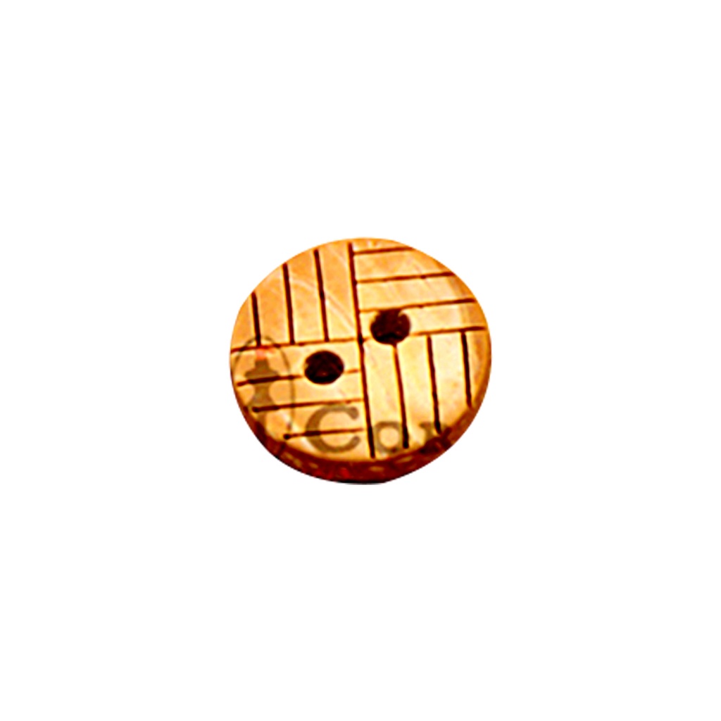 Engrave Cross-Lining Wooden Button