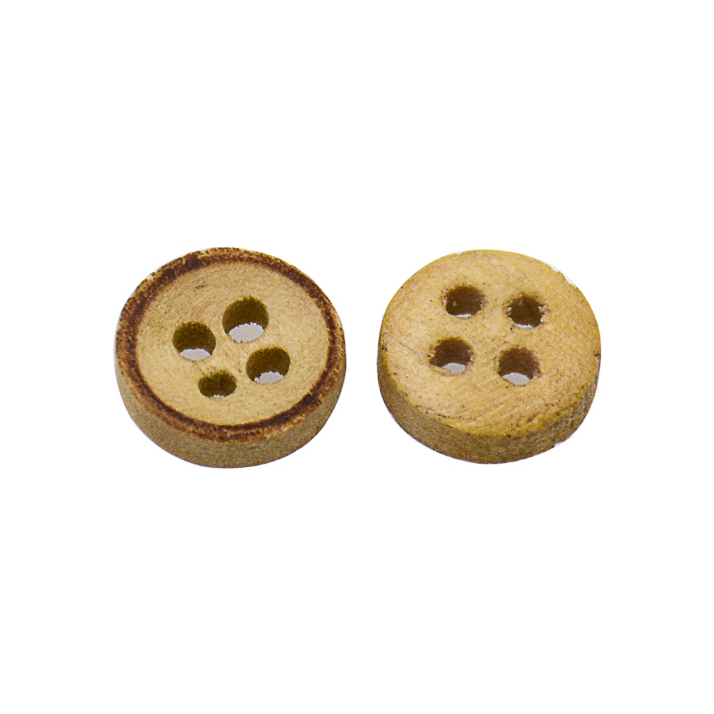 Border Outline 4 Hole Shirt Button