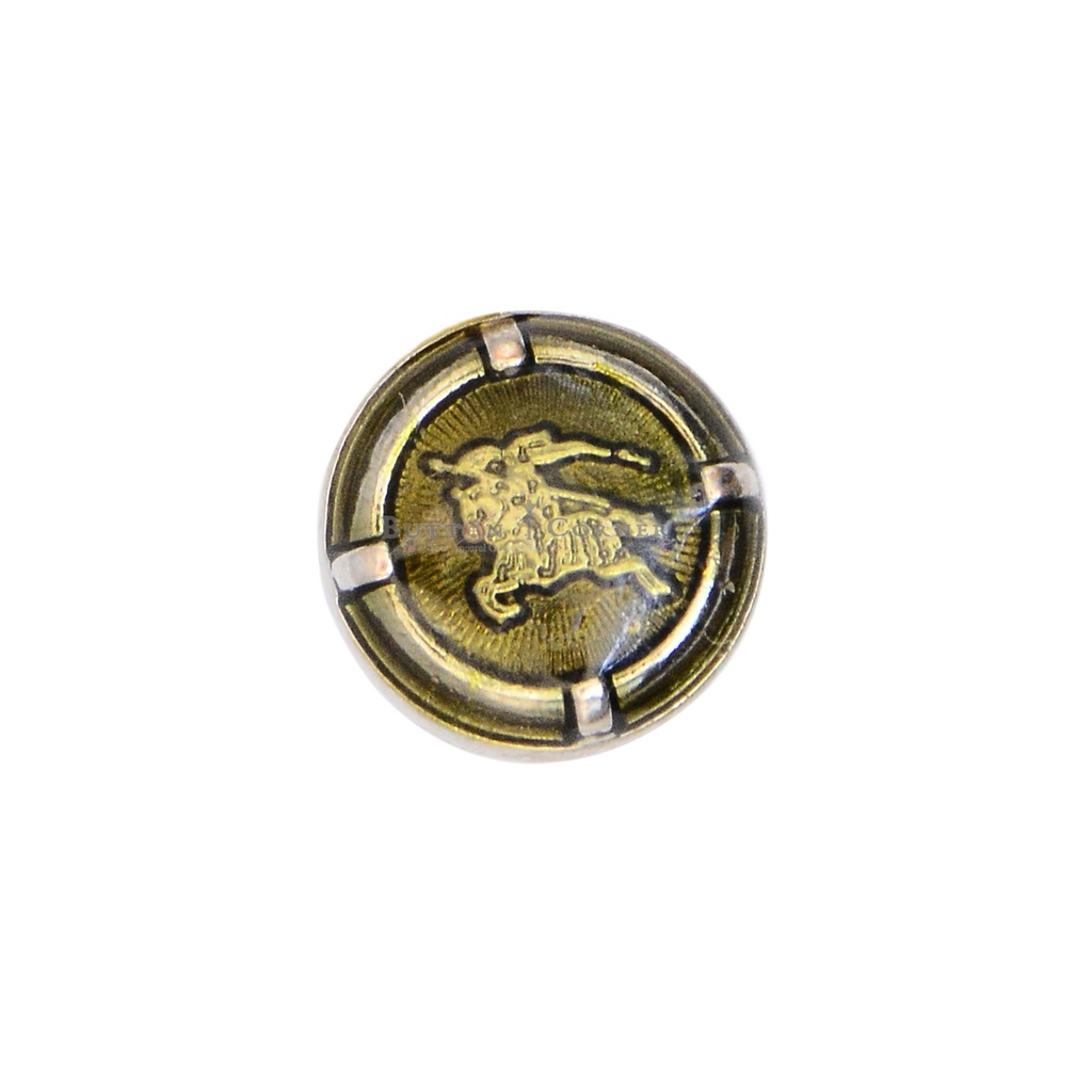 Burberry Logo Round Metal Button