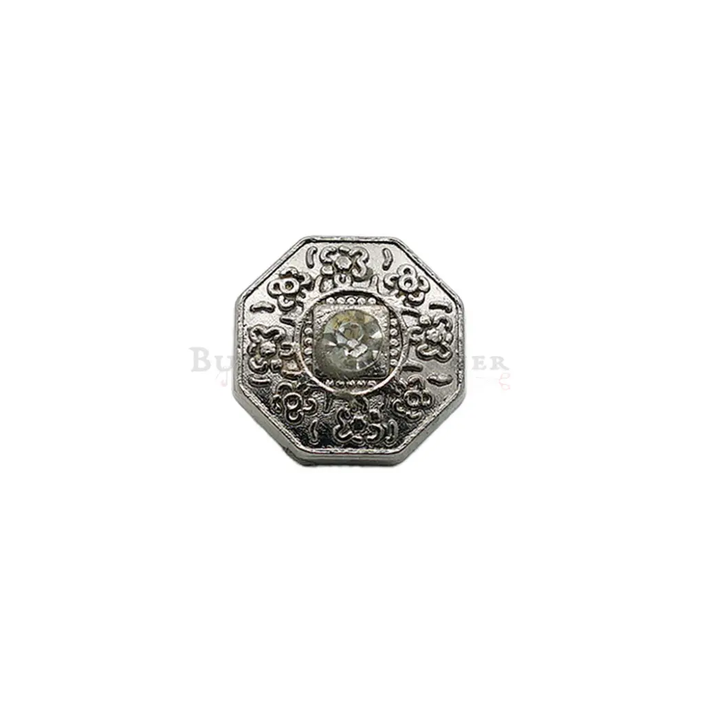Octagon Shape Stone Shank Button