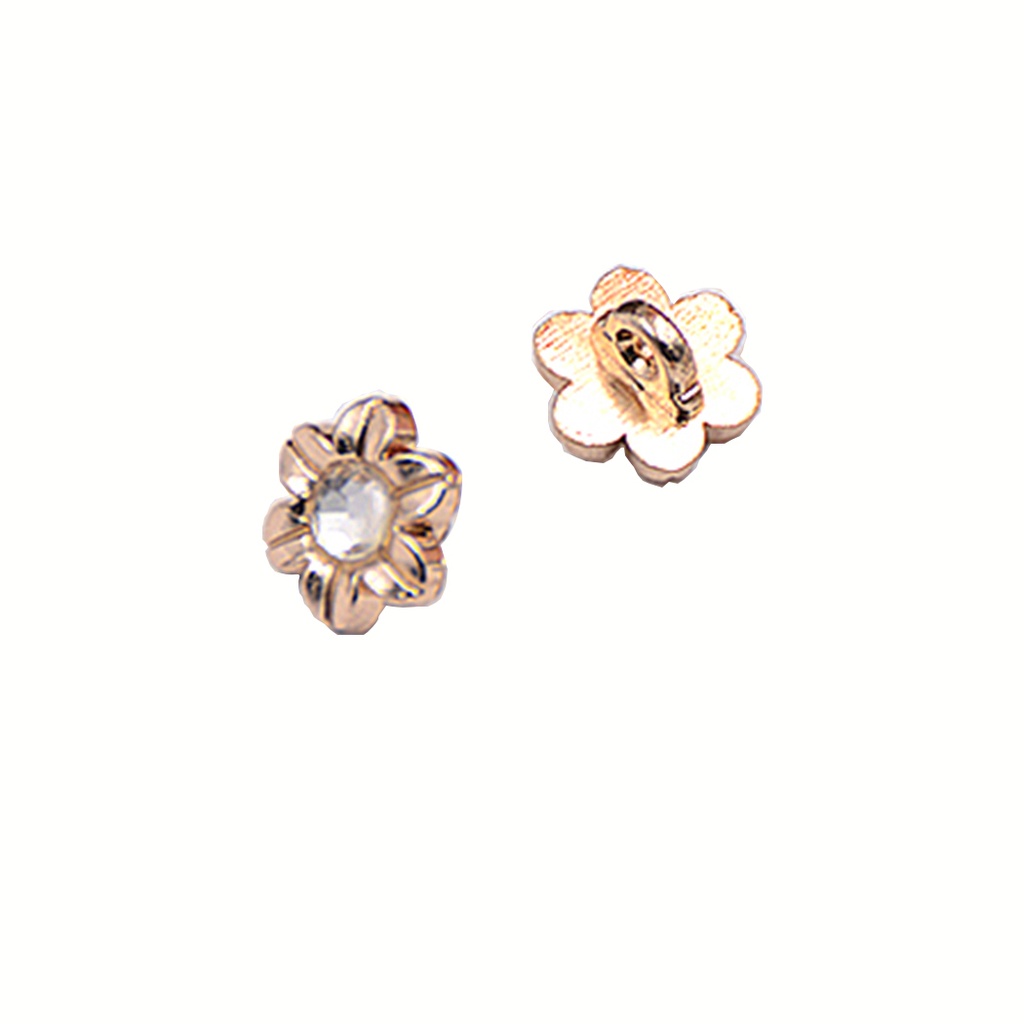Flower Shape Stone Shank Button