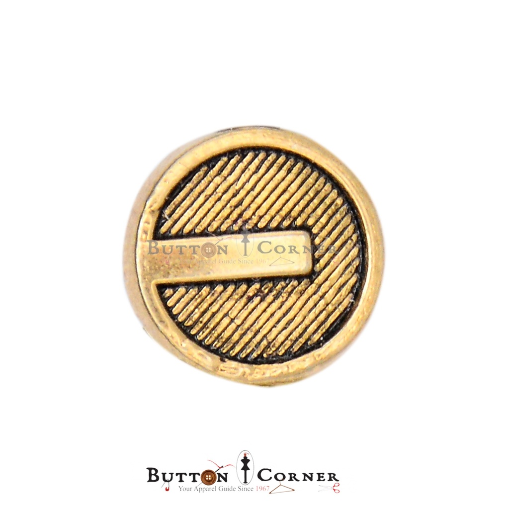 Power Symbol Shape Shank Button