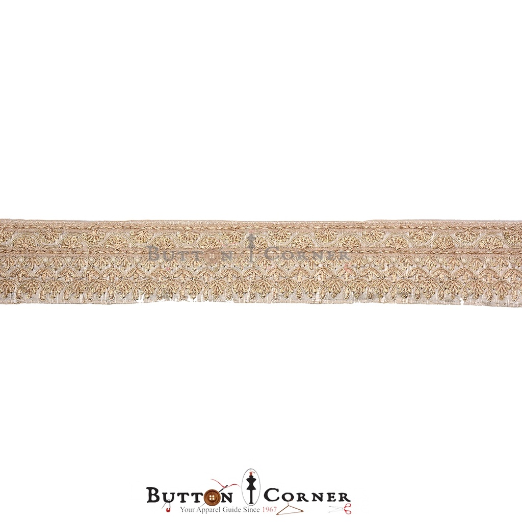 Fancy Metallic Yarn Sequence Lace