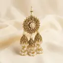 3 Cap Gota Tassel with Pearls & Mirror