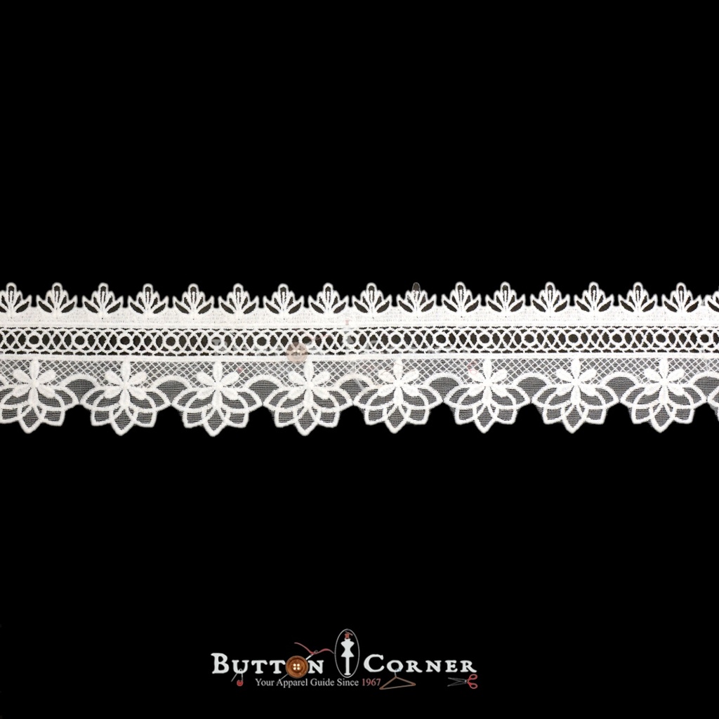 One Side Border Shuttle Lace