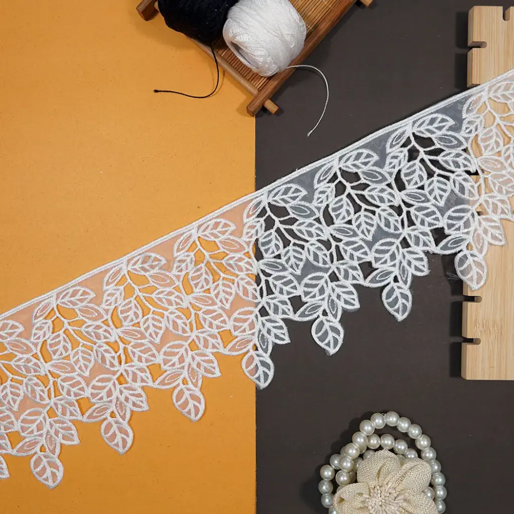 One Side Border Organza Lace