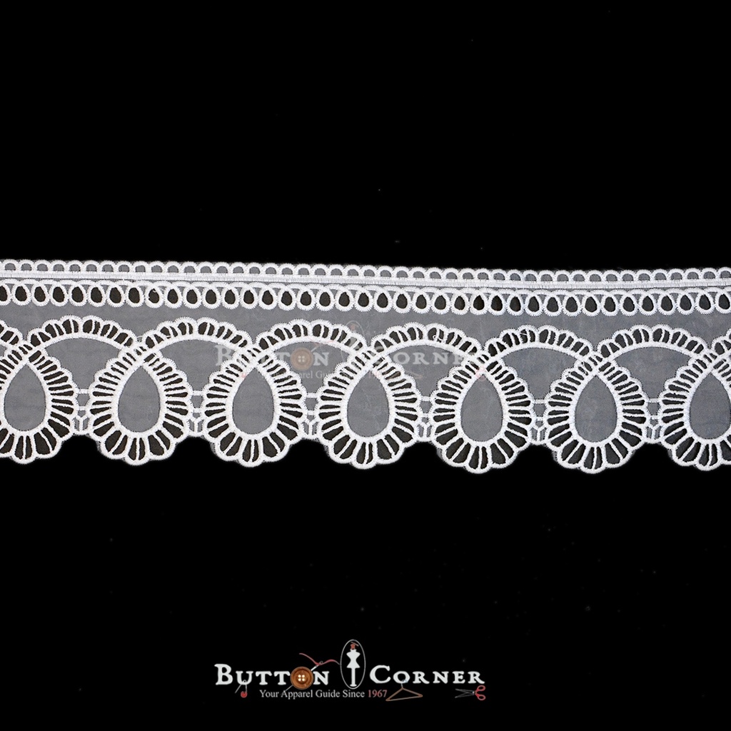 One Side Border Organza Lace