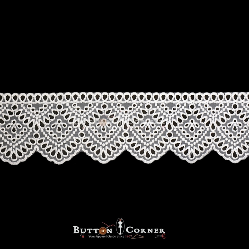 One Side Border Organza Lace