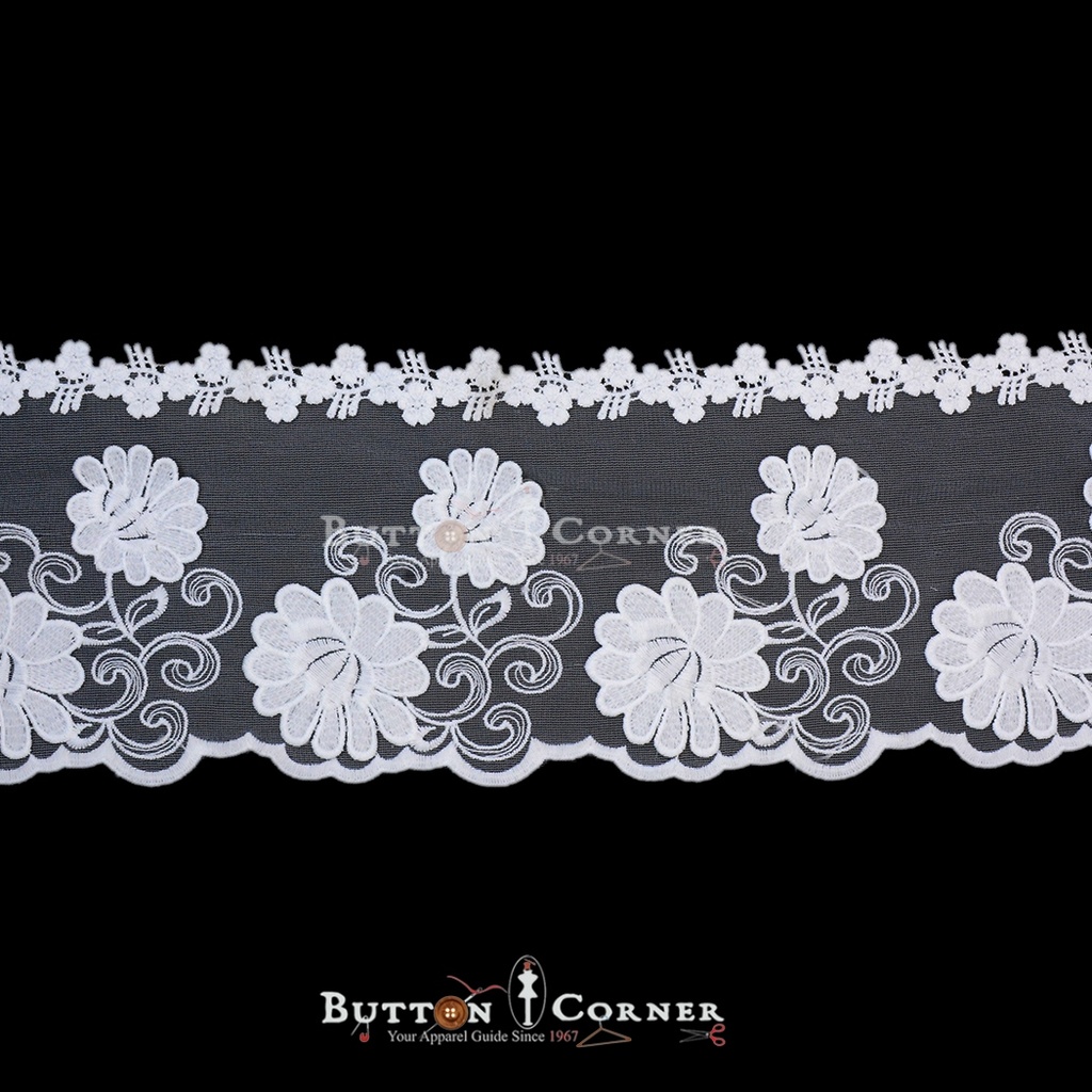 One Side Border Net Lace