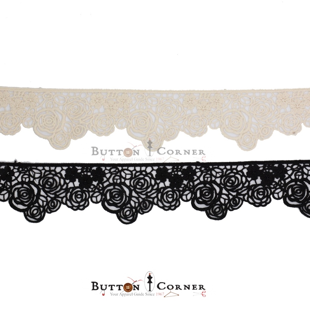 One Side Border Shuttle Lace