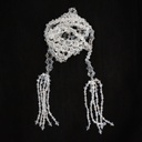 Crystal Beaded Waist Belt with Decorative Tassels