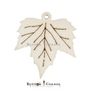 Faux Leather Maple Leaf