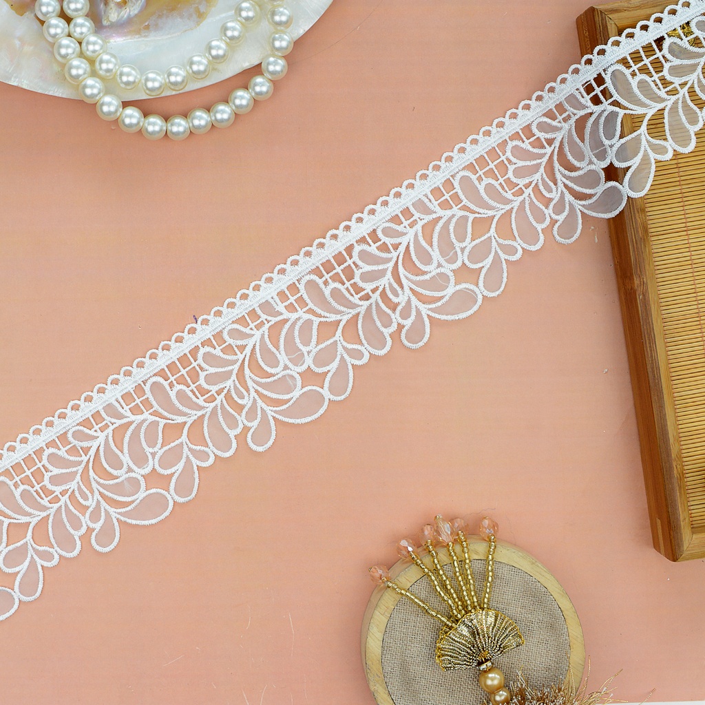 One Side Border Organza Lace