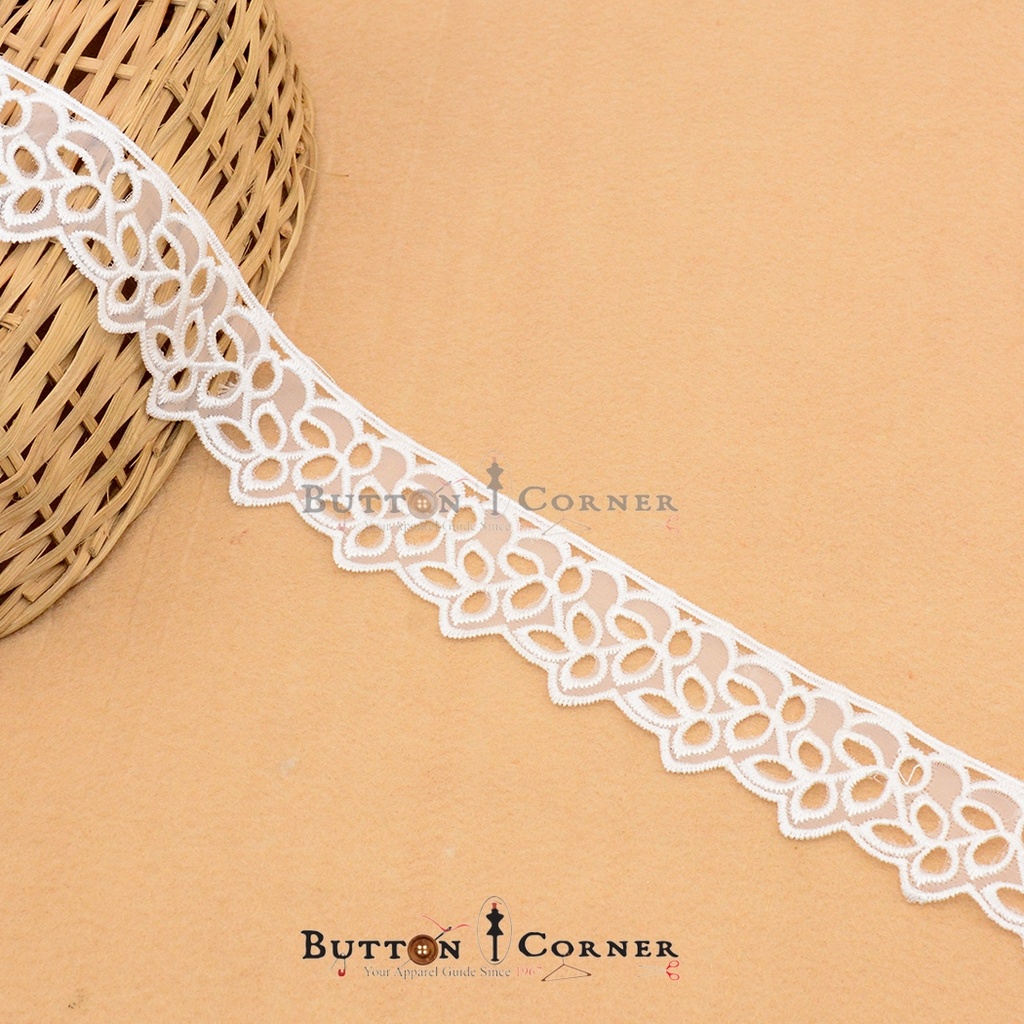 One Side Border Organza Lace