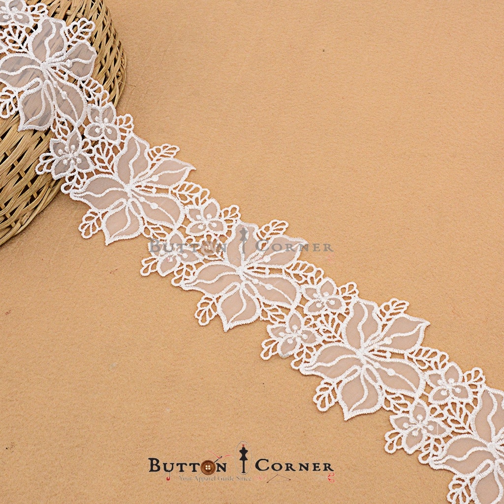 Double Side Border Organza Lace