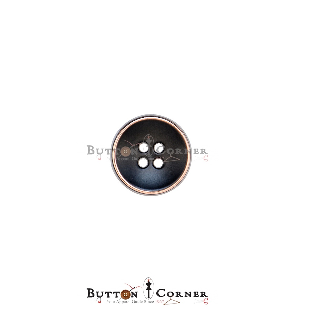 Metal Button With Border Outline