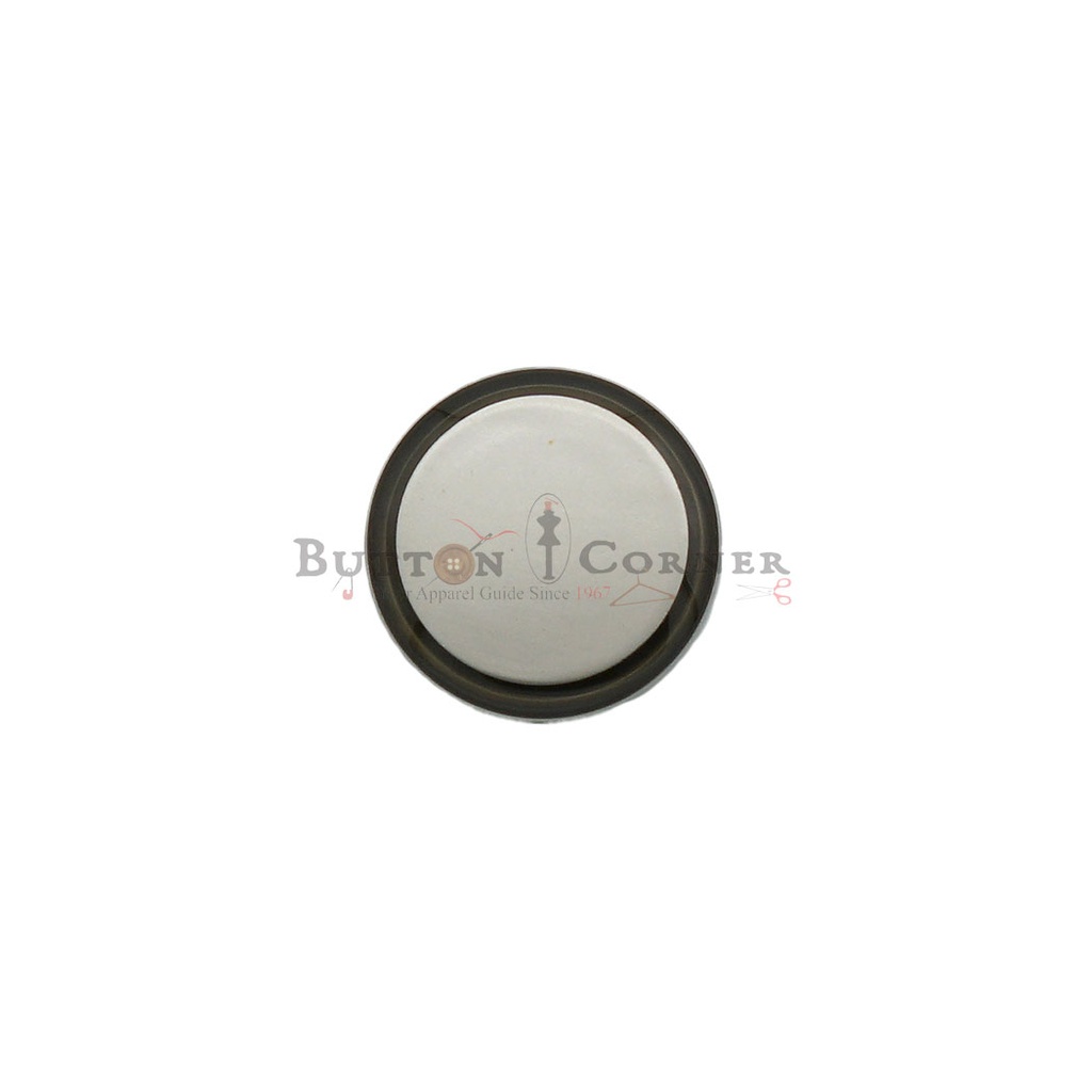 Plain Metal Button With Color Outline