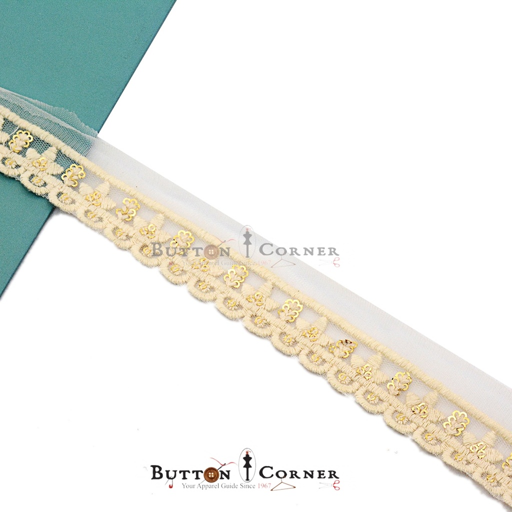 Fancy Sequence Embroidery Net Lace