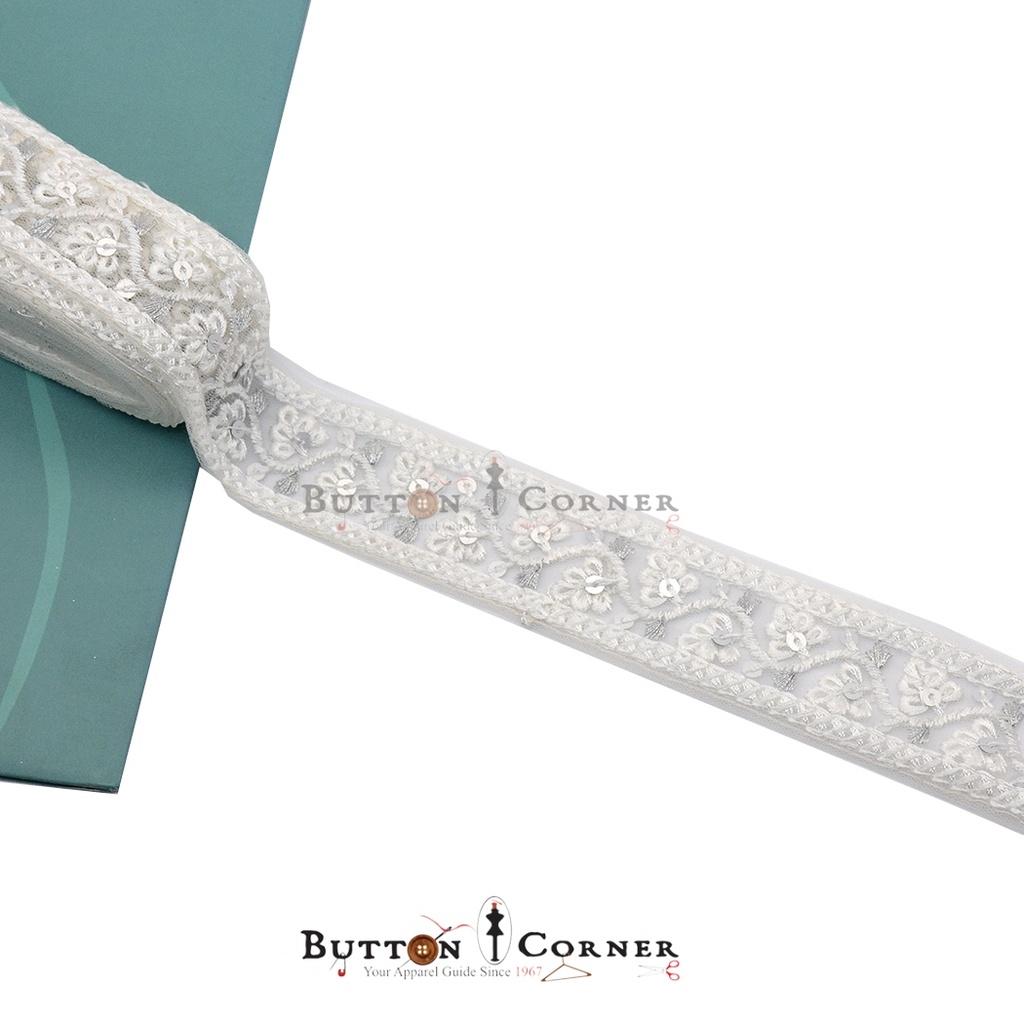 Fancy Sequence Embroidery Net Lace