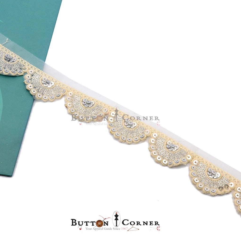Fancy Sequence Embroidery Net Lace