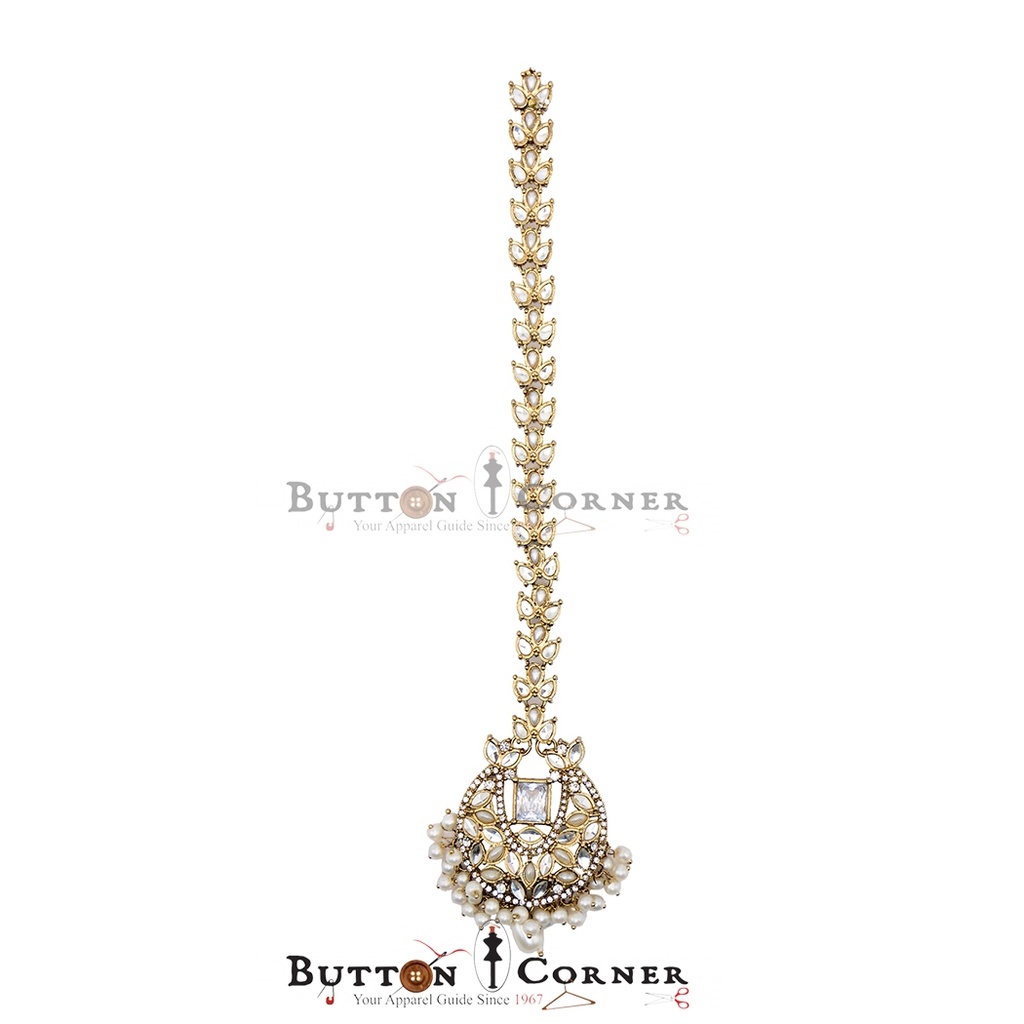 Fancy Kundan Button Patti