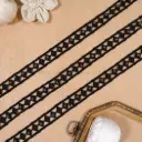 Double-Side Border Lace With Pearl
