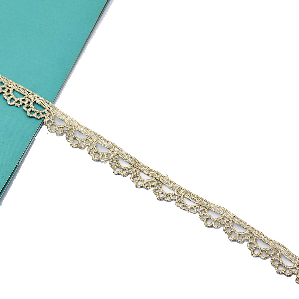 Fancy Metallic Yarn Lace