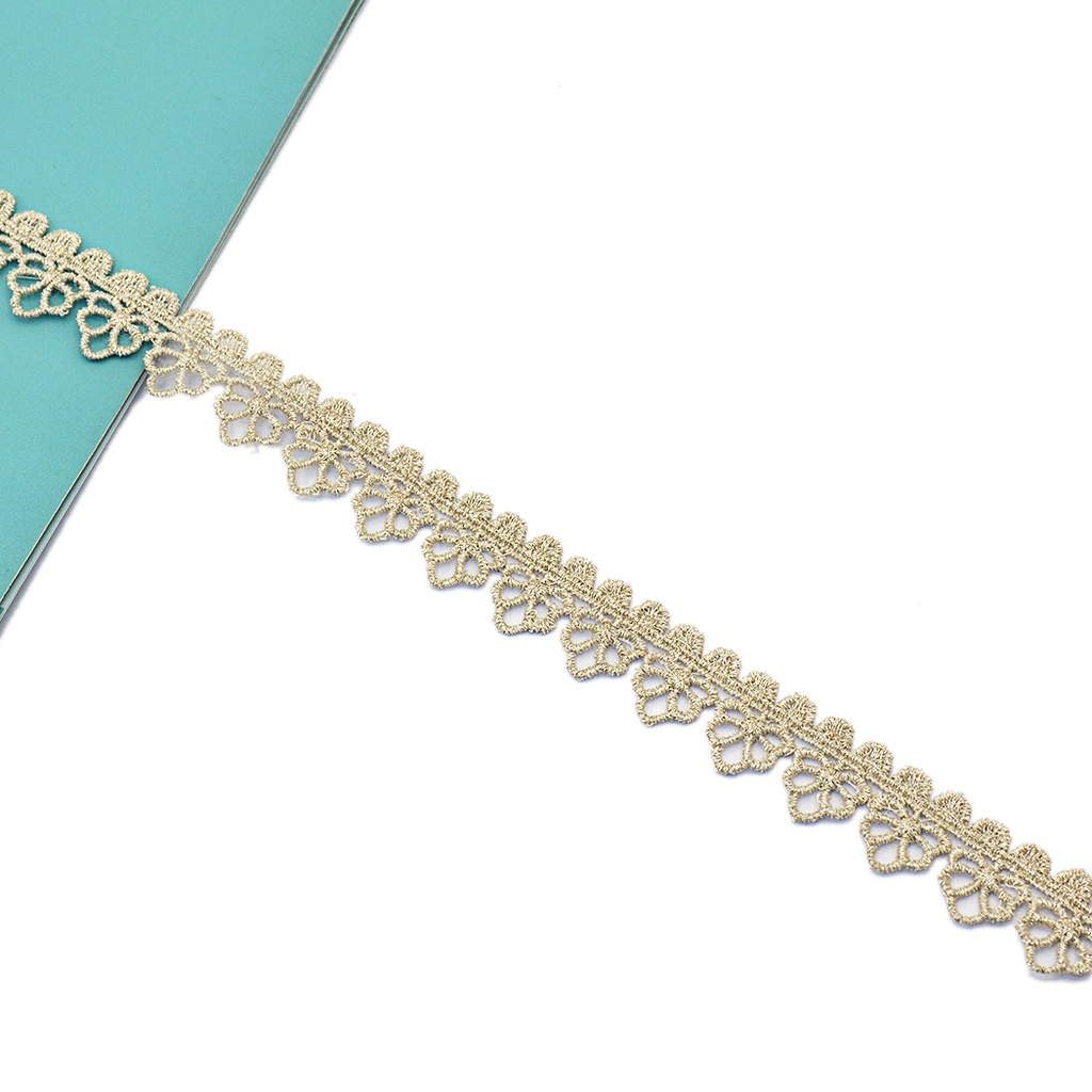 Fancy Metallic Yarn Lace