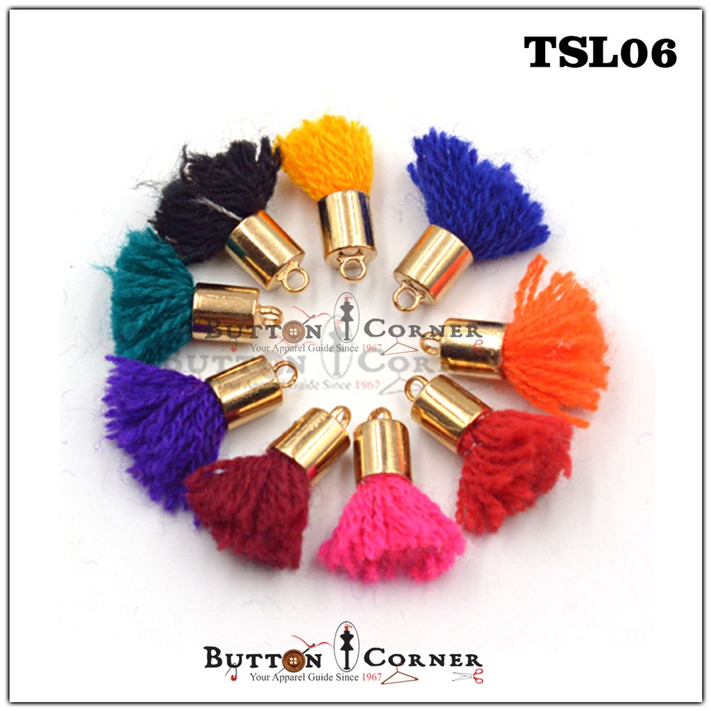 Thread Tassel In Metal Cap
