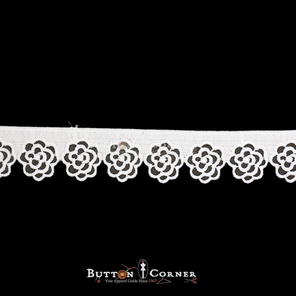 One Side Border Shuttle Lace