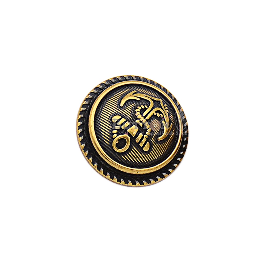 Anchor Shape Metal Suiting Button
