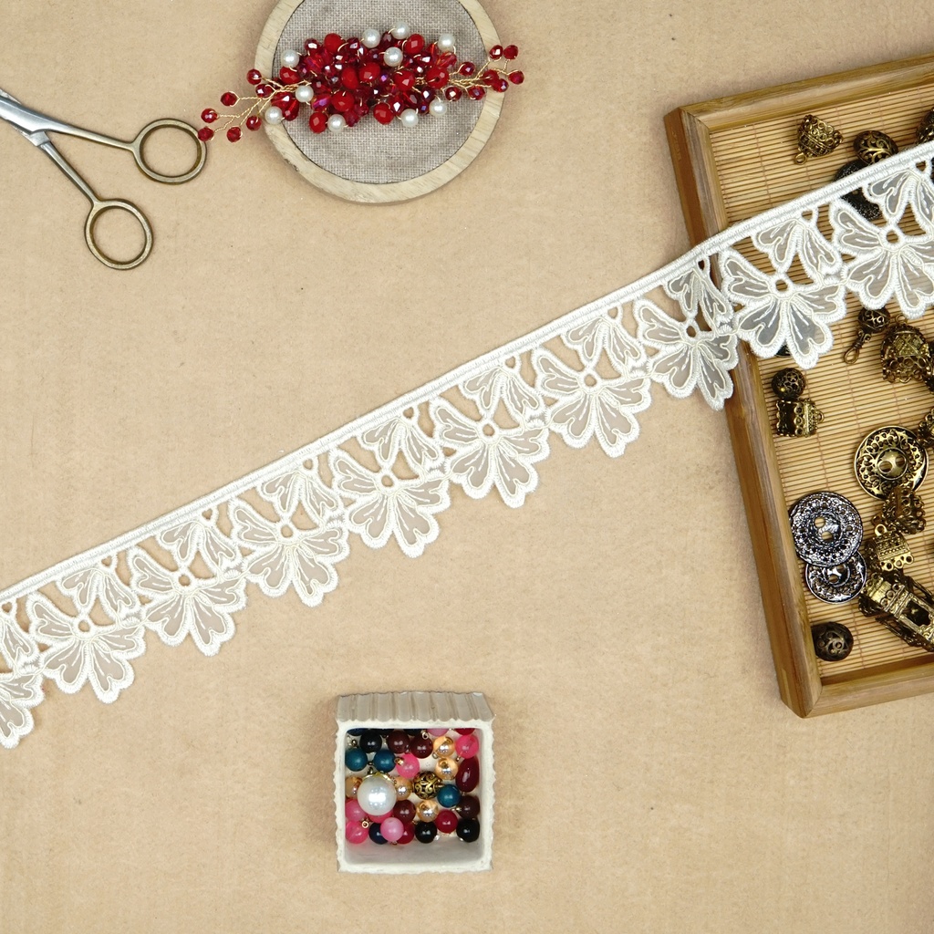 One Side Border Organza Lace