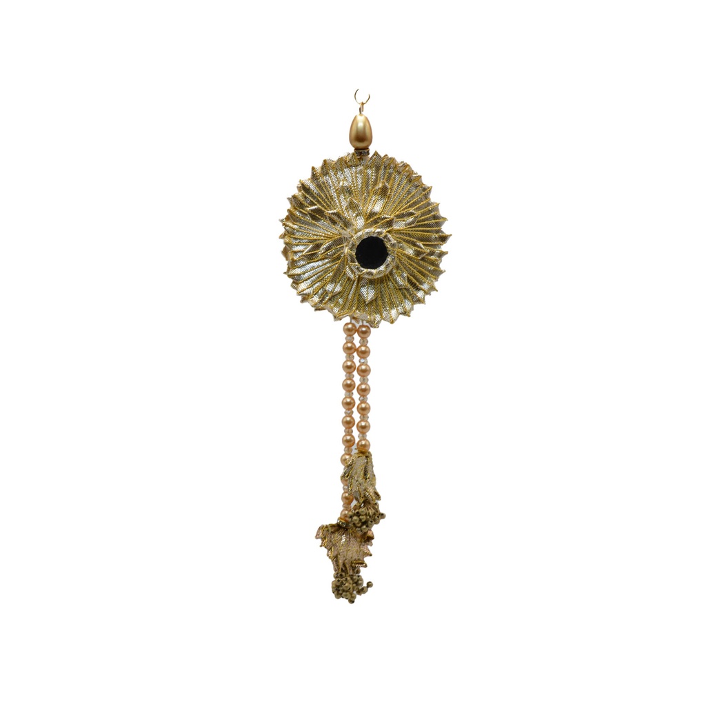 Sunflower Shape Centre Mirror Fancy Tassel