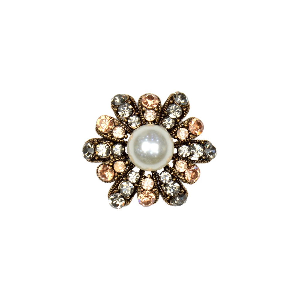 Sunflower Shape Center Pearl Fancy Button