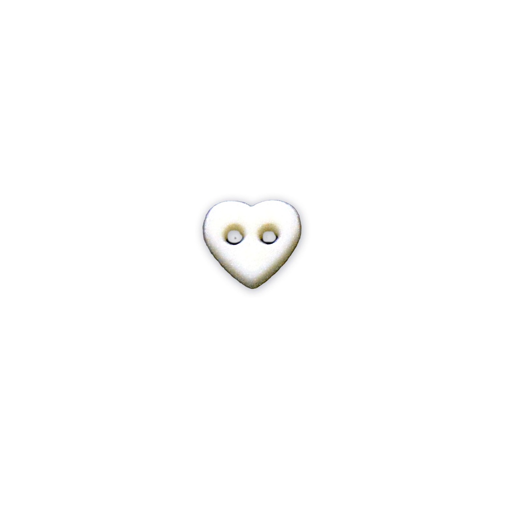 Heart Shape 2 Hole Plastic Button