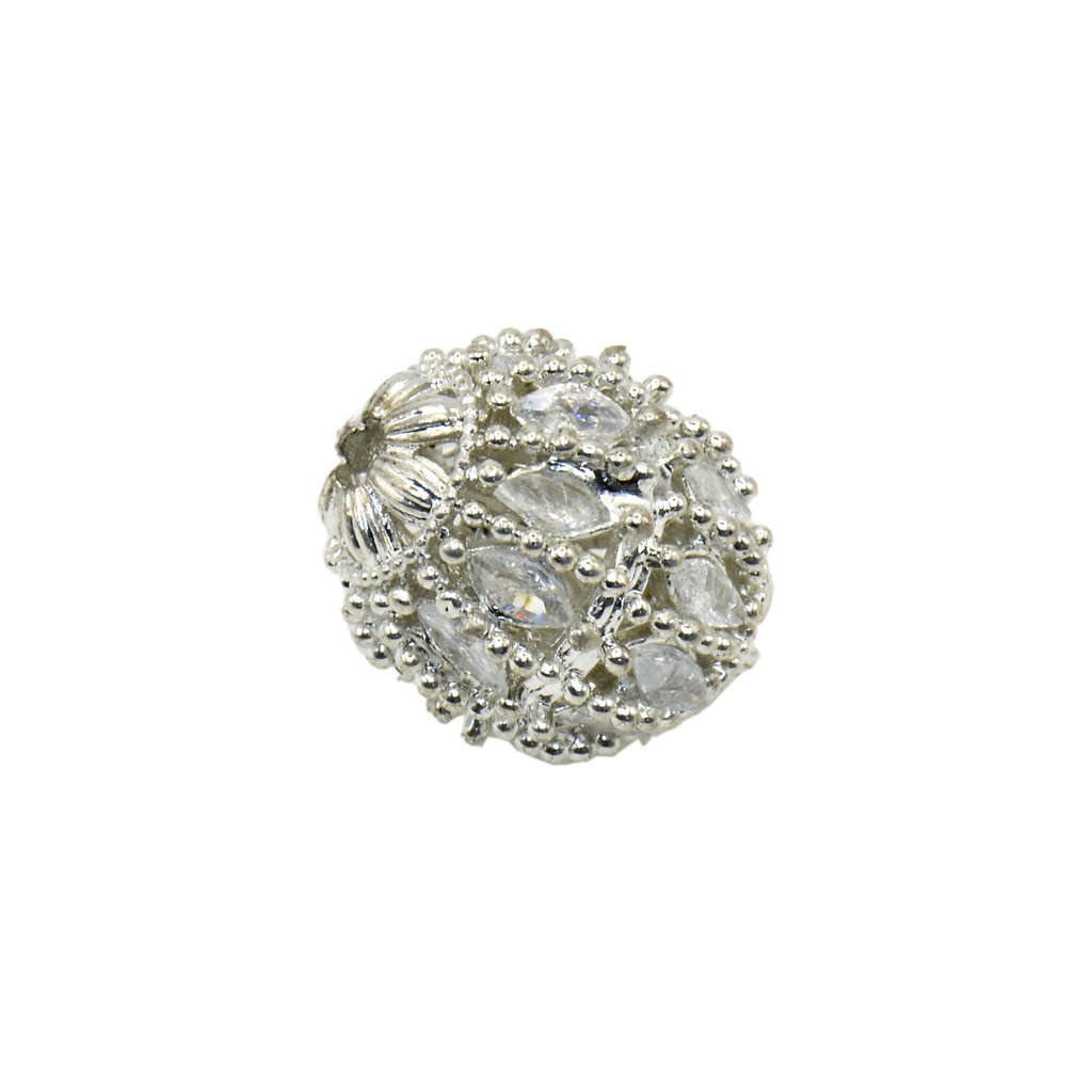 Silver Base Fancy Kundan Ball