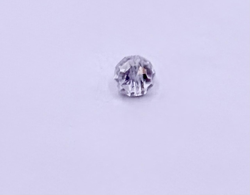 Icosahedron Shape Crystal Button