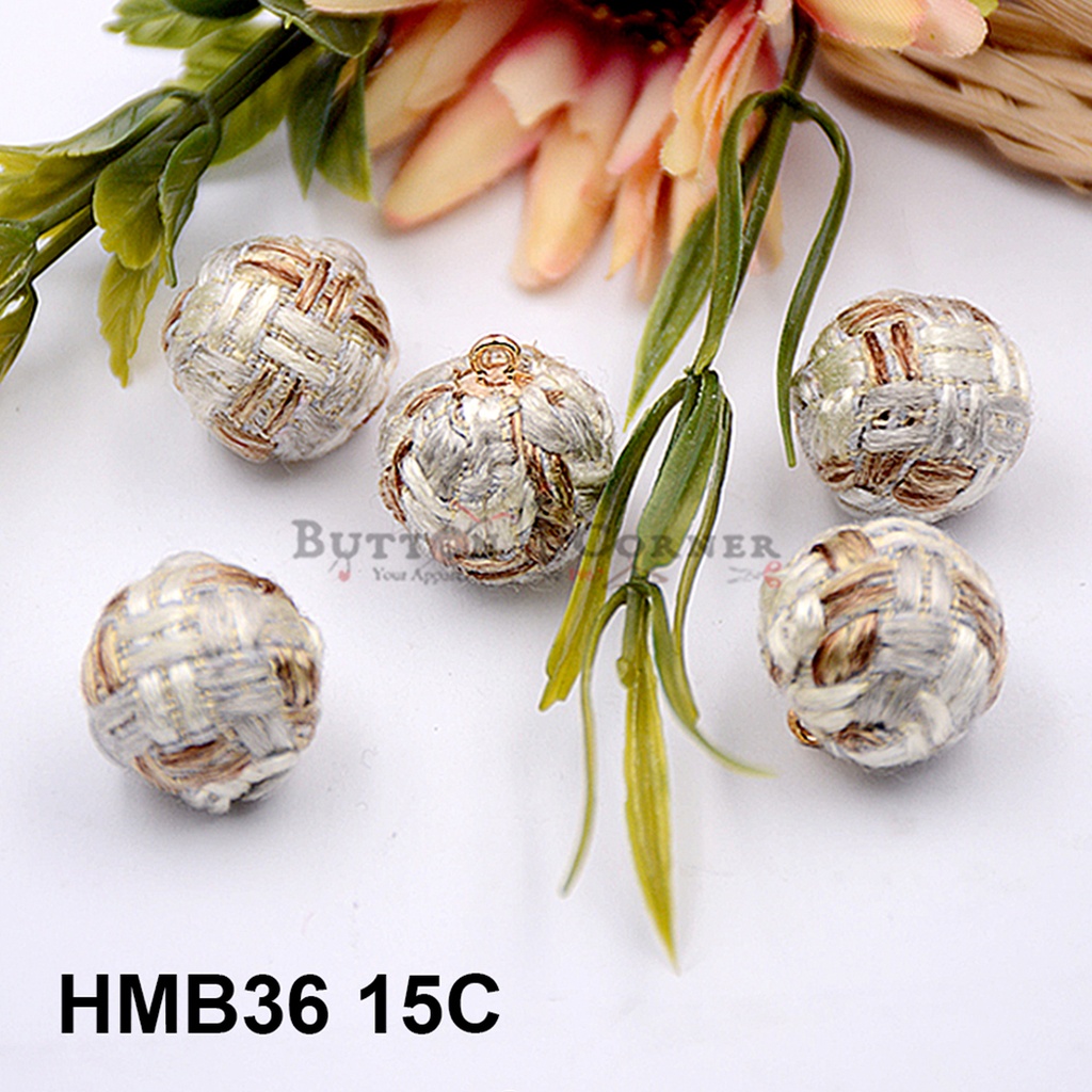 Handmade Check Fabric Covered Ball