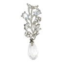 Silver Base Fancy Kundan Button
