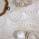 One Side Border Shuttle Lace