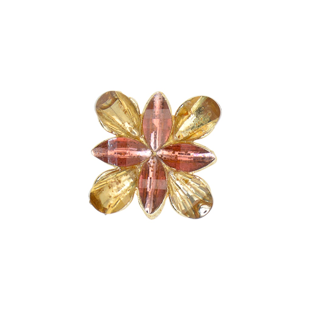 Square Shape Crystal Fancy Button