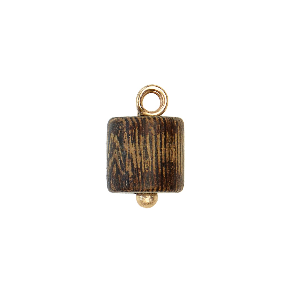 Cylinder Shape Wood Hanging Button