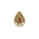 Drop Shape Fancy Kundan Button