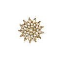 Gold Base Fancy Kundan Button